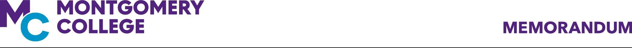 Montgomery College (logo) Memorandum 
